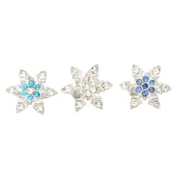 10pcs Alloy Rhinestone Snowflake Hair Clip Women Braided Hairpin Bridal Wedding Hair Accessories