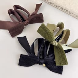 Autumn-Winter Melange~Retro Knit Bow Banana Clip for Women Large Size Anti-Slip High Ponytail Twist Hair Clip