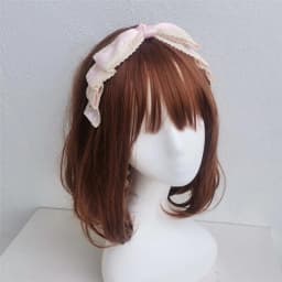 Big Bowknot Hair Hoop Vintage Lace Headband Headwear Fairy Headdress Accs Hair Hoop for Street