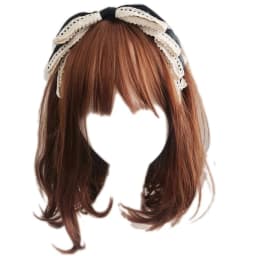 Big Bowknot Hair Hoop Vintage Lace Headband Headwear Fairy Headdress Accs Hair Hoop for Street
