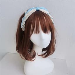 Big Bowknot Hair Hoop Vintage Lace Headband Headwear Fairy Headdress Accs Hair Hoop for Street