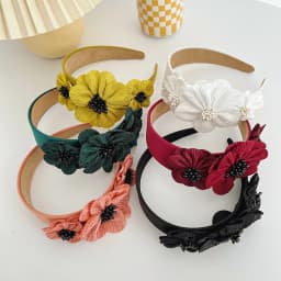 1 Threedimensional Floral Headband Suitable All Seasons,elegantandVersatileexquisite Texture,firmGrip,suitable VariousHairstyles