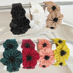 1 Threedimensional Floral Headband Suitable All Seasons,elegantandVersatileexquisite Texture,firmGrip,suitable VariousHairstyles