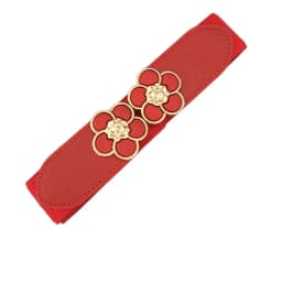 Women Female Ladies Corset Stretch Waistband Wide Waist Wide Belt Flower Belts Elastic Belts Flower Belts