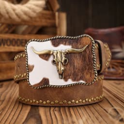 A PU Belt Suitable for Both Men and Women, Combining the Style of Western Denim and Retro, Is Perfect for Daily Casual Outings