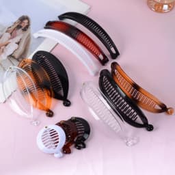 12-Piece Set of Fashionable and Versatile Leopard Print Shiny Banana Clips and Fish-Shaped Hair Clips, Suitable for Ponytails and Curly Hair, Casual Women's Hair Accessories for Parties, Balls, Formal Wear, and Outings