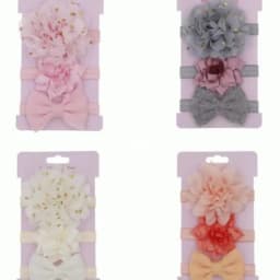 baby Headband Flower Headbands Set Hair Band Sequin Bowknot Headwear Children Kids Princess Girls Hair Accessories 3pcs/Lot
