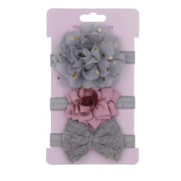 baby Headband Flower Headbands Set Hair Band Sequin Bowknot Headwear Children Kids Princess Girls Hair Accessories 3pcs/Lot