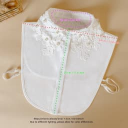 Solid Color Ladies' Fashion Elegant Floral Pearl Versatile Detachable Collar