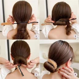 Crystal hair bun maker, braiding and styling tool, lazy twisting hair bun, bun hair stick, fluffy flower bun hair accessory