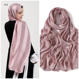 Elegant Muslim Hijab Women Bohemian Soft Satin Islam Ramadan Hijabs Foulard Femme Shawl Wrap Scarf Headscarf Bufanda Headband