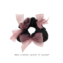 1PCS Diamond Bow Large Intestine Hair Band, Satin Bow Scrunchies Ball Head Rope Fluffy Rubber Band Hair Accessories