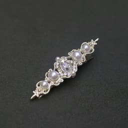 1Pcs Retro Palace Style Pearl Water Diamond Hairpin Elegant Style Side Clip Women's Daily Date Dress Style Versatile Headpiece