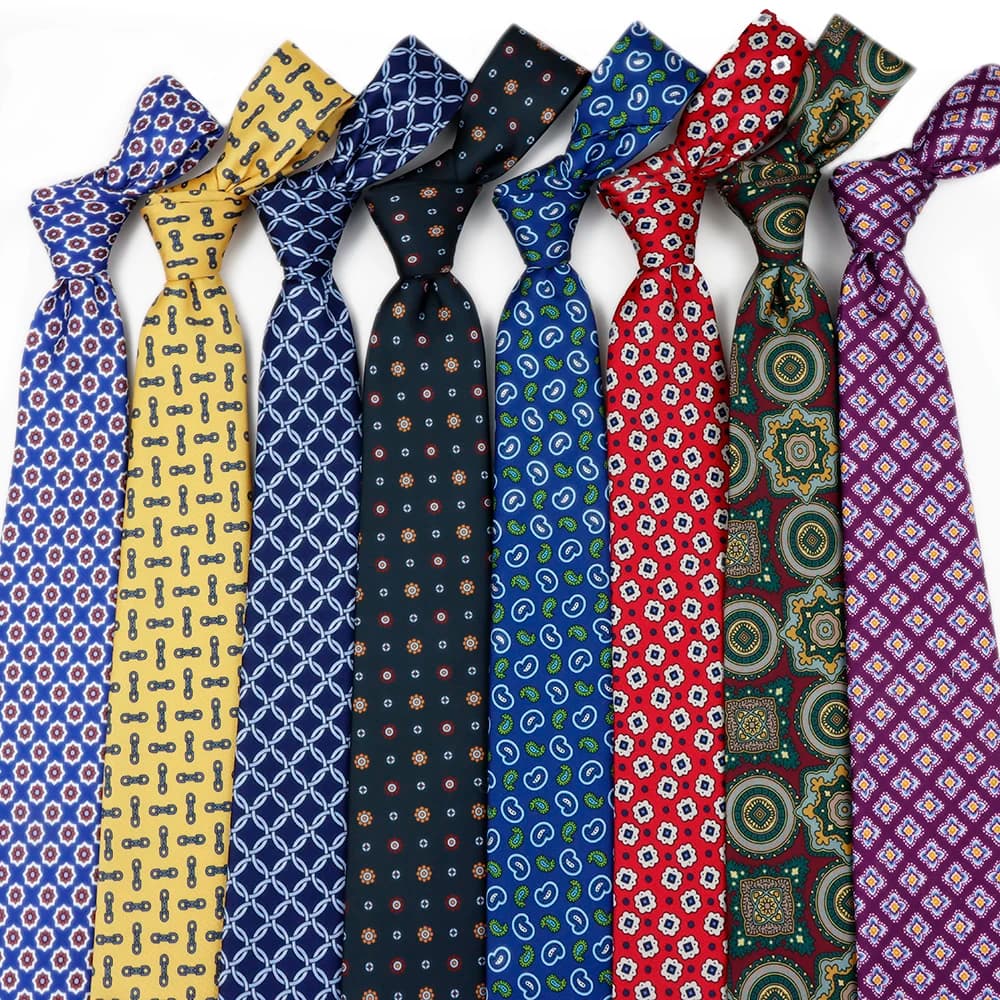 Classic Men's Imitation Silk High Quality Ties Soft Novel Navy Blue Wine Red Paisley Neckties Business Wedding Accessories Gifts