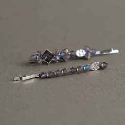 2Pcs/set Exquisite Crystal Rhinestone Geometric Hairpin Simple Women's Forehead Bangs Clip One-word Side Clip Hair Accessories