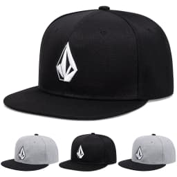 2025 Simple New Flat brimmed Hat with Diamond Embroidery Street Pop Hip Hop Hat Daily Leisure Sunshade Hat Baseball Hat Unisex