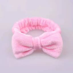 Waterproof Headband and Wristband Set for Face Washing Prevent Water Stains Soft Adjustable Bow Hairband for Skincare Makeup