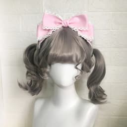 Women's Cute Hair Clips Blue Lolita Accessories Lolita Big Bow Headwear Black Hair Accessory Lolita Hair Clip Girls Cute Items