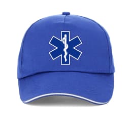 Star of Life Print Hat Cap EMT Paramedic Emergency Medicine Baseball Cap support for those emergency medical profession hats
