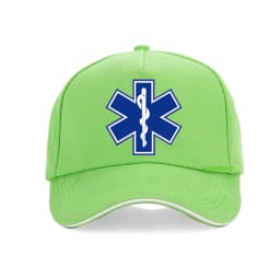 Star of Life Print Hat Cap EMT Paramedic Emergency Medicine Baseball Cap support for those emergency medical profession hats