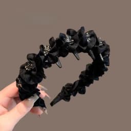 1Pcs Elegant Temperament Rhinestone Design Hairband For Women Daily Wear Headwear Non Slip Wash Face Headband Hair Accessories