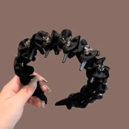 1Pcs Elegant Temperament Rhinestone Design Hairband For Women Daily Wear Headwear Non Slip Wash Face Headband Hair Accessories