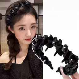 1Pcs Elegant Temperament Rhinestone Design Hairband For Women Daily Wear Headwear Non Slip Wash Face Headband Hair Accessories