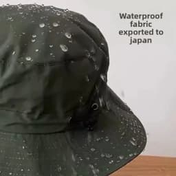 Waterproof Fisherman Hat Sun Protection Women's Summer Men's Thin Design Quick Drying Cycling Folding Sun Protection Portable