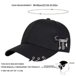 Unisex Personalized Iron Ring Baseball Caps Outdoor Adjustable Spring and Autumn Casual Sunscreen Hat