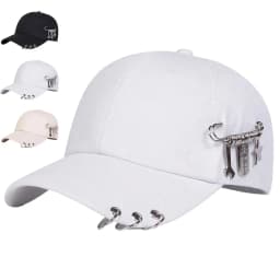 Unisex Personalized Iron Ring Baseball Caps Outdoor Adjustable Spring and Autumn Casual Sunscreen Hat