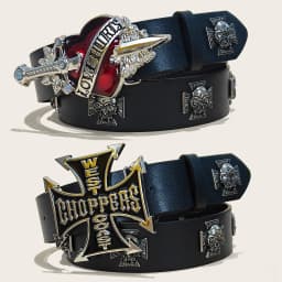 Punk Men's Belt Bohemian Style Fashion Personalized Belt For Men and Women Gothic Rock Y2K Belts For Jeans Dresses & Casual Wear
