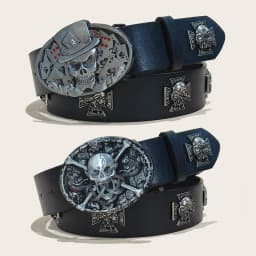 Punk Men's Belt Bohemian Style Fashion Personalized Belt For Men and Women Gothic Rock Y2K Belts For Jeans Dresses & Casual Wear