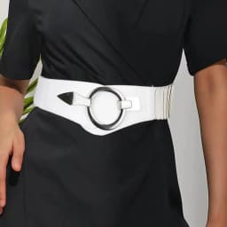 Fashion V-shaped Women Waist Belt Elastic Slimming Wide Belts PU Leather Versatile Waistband Dress Belt