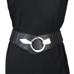 Fashion V-shaped Women Waist Belt Elastic Slimming Wide Belts PU Leather Versatile Waistband Dress Belt