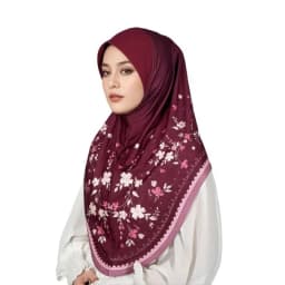 Breathable Eid Al-Fitr Long Floral Turban Cotton Adjustable Printed Arab Lady Headscarf Versatile Elastic Hijab Head Wrap Women