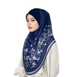 Breathable Eid Al-Fitr Long Floral Turban Cotton Adjustable Printed Arab Lady Headscarf Versatile Elastic Hijab Head Wrap Women