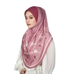 Breathable Eid Al-Fitr Long Floral Turban Cotton Adjustable Printed Arab Lady Headscarf Versatile Elastic Hijab Head Wrap Women