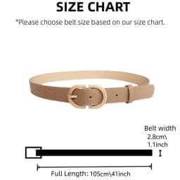 Fashion Women's PU Leather Belt Simple Stylish Alloy Pin Buckle Design Casual Decorative Waist Strap for Students & Daily Outfit