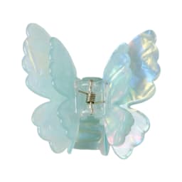 Fairy Butterfly Hair Claw For Women Korean Style Acetic Acid Shark Gripper Exquisite Pearlescent Color Hair Clip Hair Accessory