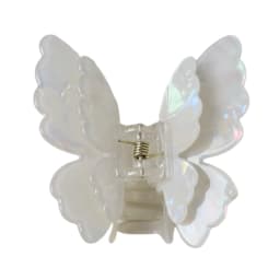 Fairy Butterfly Hair Claw For Women Korean Style Acetic Acid Shark Gripper Exquisite Pearlescent Color Hair Clip Hair Accessory