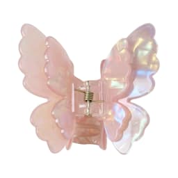 Fairy Butterfly Hair Claw For Women Korean Style Acetic Acid Shark Gripper Exquisite Pearlescent Color Hair Clip Hair Accessory