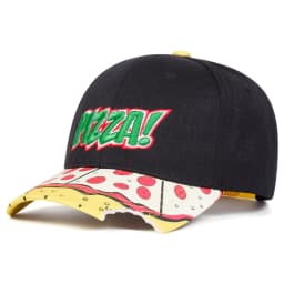 Unisex PIZZA Letter Embroidery Baseball Caps Outdoor Adjustable Spring and Autumn Casual Sunscreen Hat