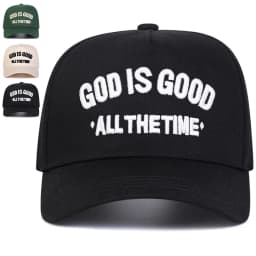 Unisex GOD IS GOOD Letter Embroidery Baseball Caps Spring Autumn Outdoor Adjustable Casual Hats Sunscreen Hat Sports Cap