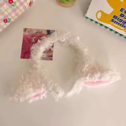 Fashion Anti-slip Lamb Ear Headband Cute Sweet Hair Hoop Hair Accessories Cartoon Hairband for Woman Girls