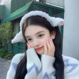 Fashion Anti-slip Lamb Ear Headband Cute Sweet Hair Hoop Hair Accessories Cartoon Hairband for Woman Girls