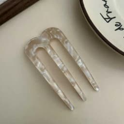 8CM French Hair Pins for Women U Shaped Hair Forks Vintage Hairstyle Accessories Fashion 3 Prong Bun Hair Sticks
