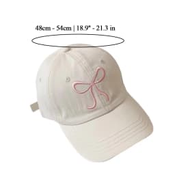 Bowknot​​ Baseball Cap​​ UV Protection​​ Empty Tail Design​​ ​​Children Sun Hat​​ Lightweight Comfort​​ Adjustable Strap​​