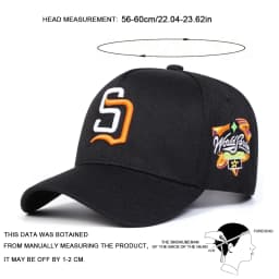 Unisex SD Letter Embroidery Baseball Caps Spring Autumn Outdoor Adjustable Casual Hats Sunscreen Hat Sports Cap