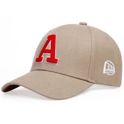 Unisex A Letter Embroidery Baseball Caps Adjustable Casual Hats Spring and Autumn Outdoor Sunscreen Hat
