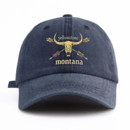 1pc MONTANA Print Washed Baseball Cap for Adults, Minimalist Retro Style Casual Soft Adjustable Dad Hat, Perfect As Gift